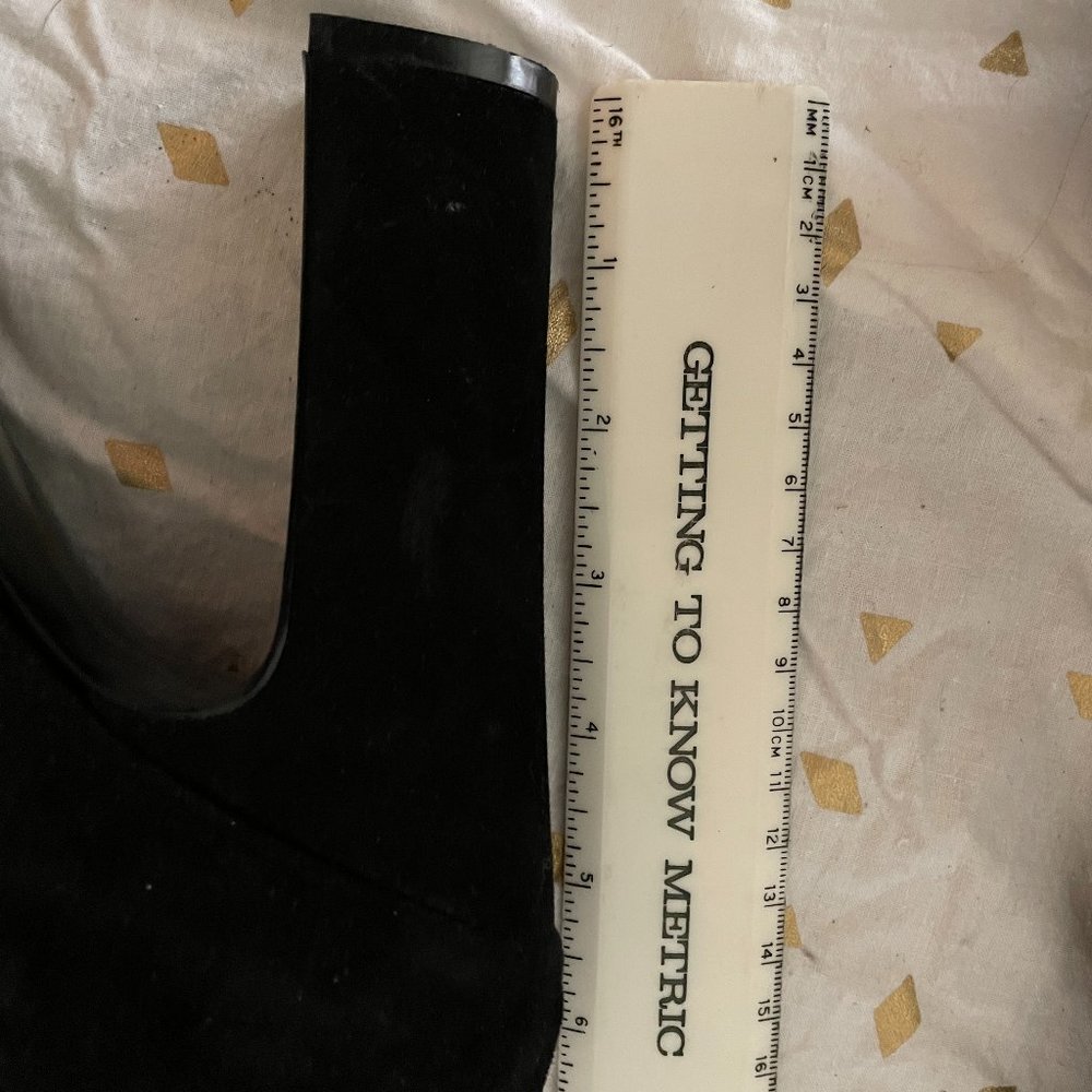 Nine West 5" Black Suede Platform Heels 9M Never Worn, No Box - Picture 8 of 9